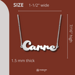 Silver Dynamic Name Necklace Silver Dynamic Name Necklace