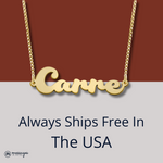 Gold Dynamic Name Necklace Gold Dynamic Name Necklace