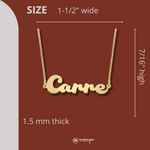 Gold Dynamic Name Necklace Gold Dynamic Name Necklace