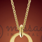 Gold Single Ring Personalized Birthstone Necklace Gold Single Ring Personalized Birthstone Necklace