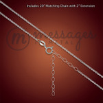 Silver Duo Ring Personalized Birthstone Necklace Silver Duo Ring Personalized Birthstone Necklace