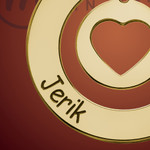 Gold Open Heart Round Name Jewelry Gold Open Heart Round Name Jewelry