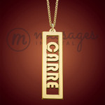 Merry Gold Name Bar Necklace Merry Gold Name Bar Necklace
