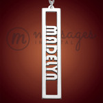 Jolly Silver Name Bar Necklace Jolly Silver Name Bar Necklace