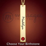 Honesty Gold Name Necklace With Birthstone Honesty Gold Name Necklace With Birthstone