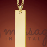 Pride Gold Name Bar Necklace Pride Gold Name Bar Necklace