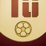 Soccer Name and Number Dog Tag Necklace Gold Soccer Name and Number Dog Tag Necklace Gold