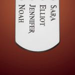 Silver Dog Tag Family Birthstone Necklace Silver Dog Tag Family Birthstone Necklace