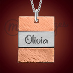 Copper Cheery Personalized Name Necklace Copper Cheery Personalized Name Necklace