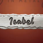 Antique Silver Waves Name Bar Necklace Antique Silver Waves Name Bar Necklace