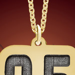 Gold Numbers Custom Sports Jewelry Gold Numbers Custom Sports Jewelry