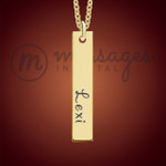 Gold All About Me Name Bar Necklace Gold All About Me Name Bar Necklace