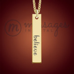 Gold All About Me Name Bar Necklace Gold All About Me Name Bar Necklace