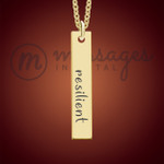 Gold All About Me Name Bar Necklace Gold All About Me Name Bar Necklace