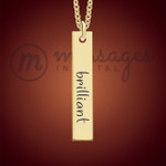 Gold All About Me Name Bar Necklace Gold All About Me Name Bar Necklace