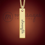 Gold All About Me Name Bar Necklace Gold All About Me Name Bar Necklace