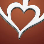 Silver Two Heart Birthstone Personalized Necklace Silver Two Heart Birthstone Personalized Necklace