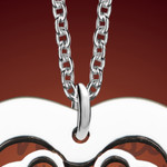 Silver Heartwarming Birthstone Personalized Necklace Silver Heartwarming Birthstone Personalized Necklace