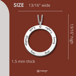 Silver Circled Name Necklace Silver Circled Name Necklace