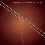 Silver Frame of Hearts Name Bar Necklace Silver Frame of Hearts Name Bar Necklace