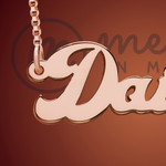 Rose Gold Birthstone Brilliant Name Necklace Rose Gold Birthstone Brilliant Name Necklace