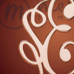 Rose Gold Monogrammed Round Personalized Necklace Rose Gold Monogrammed Round Personalized Necklace