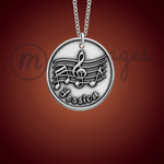 Silver Musical Name Necklace Silver Musical Name Necklace