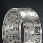 Barber Silver Half Dollar Handcrafted Ring Barber Silver Half Dollar Handcrafted Ring