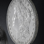 Morgan Silver Dollar Wide Band Handcrafted Ring