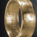 Morgan Gold Plated Silver Dollar Thin Band Handcrafted Ring Morgan Gold Plated Silver Dollar Thin Band Handcrafted Ring