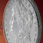 Morgan Bronze Cerakote Silver Dollar Thin Band Handcrafted Ring