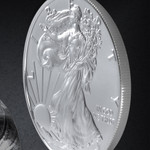 Black Cerakote Silver Eagle Handcrafted Ring Black Cerakote Silver Eagle Handcrafted Ring