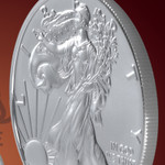 Bronze Cerakote Silver Eagle Handcrafted Ring