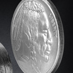 Black Cerakote Silver Buffalo Handcrafted Ring Black Cerakote Silver Buffalo Handcrafted Ring