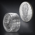 Lincoln Commemorative Proof Silver Handcrafted Ring