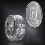 Ben Franklin Half Dollar Handcrafted Ring