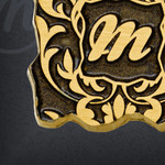 Personalized Womens Gold Square Initial Necklace