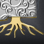 Personalized Silver State Necklace Root Design Personalized Silver State Necklace Root Design