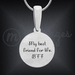 Silver Select Monogram Necklace with Iris Resin Silver Select Monogram Necklace with Iris Resin