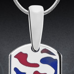 Personalized Initial Custom Dog Tag Necklace Sterling Silver Personalized Initial Custom Dog Tag Necklace Sterling Silver