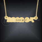 Custom 14K Gold Number Necklace Pendant Custom 14K Gold Number Necklace Pendant