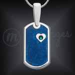 Personalized Unisex Dog Tag Necklace Silver Personalized Unisex Dog Tag Necklace Silver