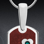 Customized Dog Tag Necklace With Birthstones