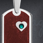 Customized Dog Tag Necklace With Birthstones