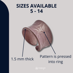 Silver Cuff Ring For Fingers Floral Design