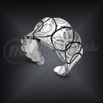 Sterling Silver Finger Cuff Ring Looped Design Sterling Silver Finger Cuff Ring Looped Design