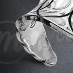 Sterling Silver Finger Cuff Ring Looped Design Sterling Silver Finger Cuff Ring Looped Design