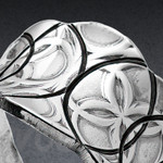 Sterling Silver Finger Cuff Ring Looped Design Sterling Silver Finger Cuff Ring Looped Design