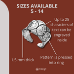 Sterling Silver Finger Cuff Ring Looped Design Sterling Silver Finger Cuff Ring Looped Design