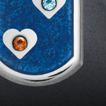 Personalized Unisex Dog Tag Pendant With Birthstones Personalized Unisex Dog Tag Pendant With Birthstones